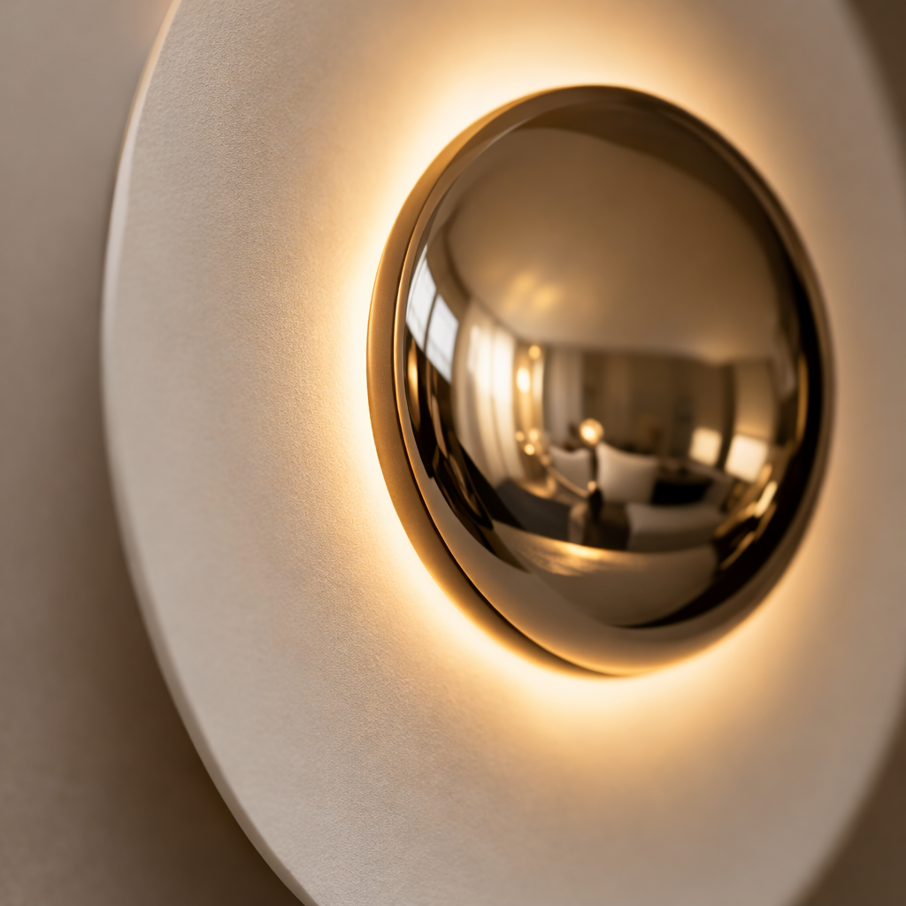 Applique Murale LED Disque en Métal Coloré Design Moderne