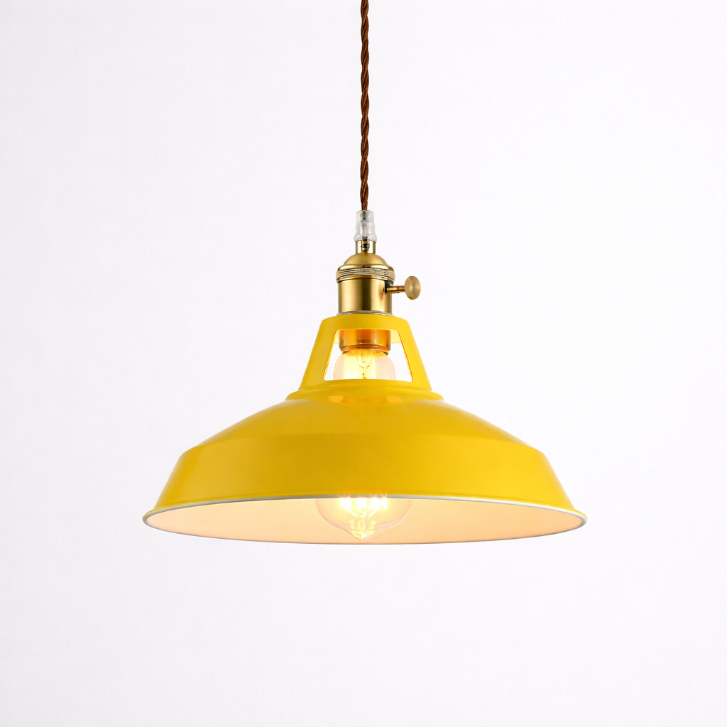 Suspension LED Métal Coloré Style Loft Moderne
