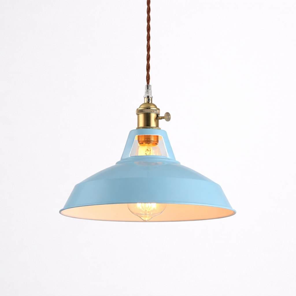 Suspension LED Métal Coloré Style Loft Moderne