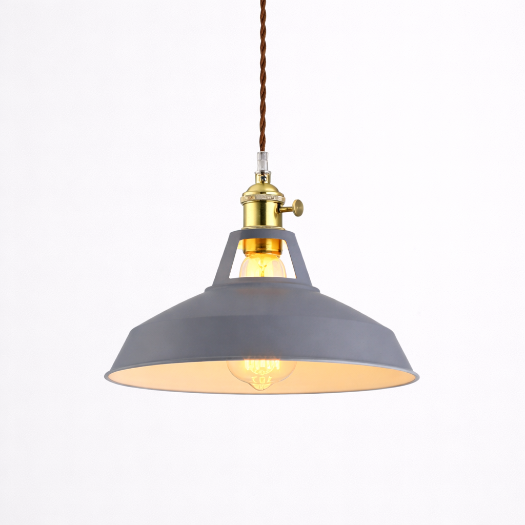 Suspension LED Métal Coloré Style Loft Moderne