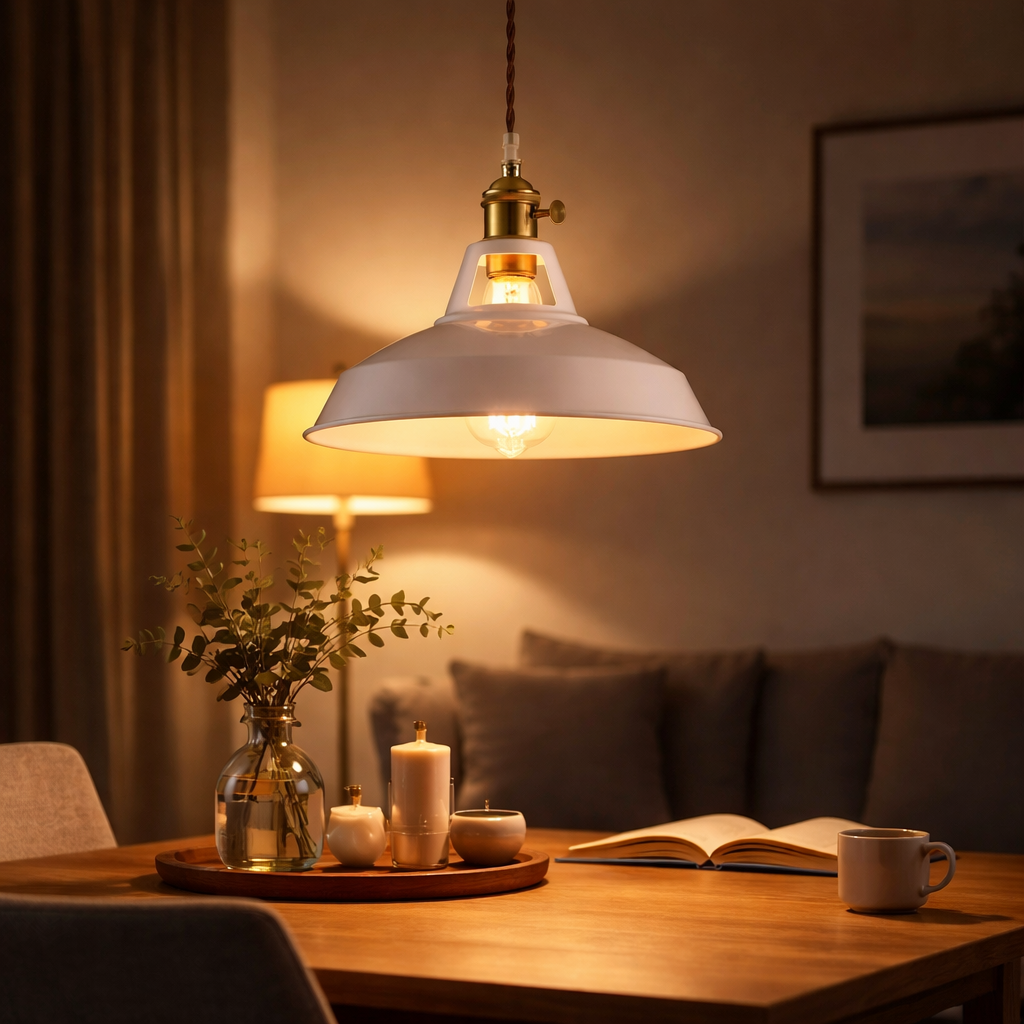 Suspension LED Métal Coloré Style Loft Moderne