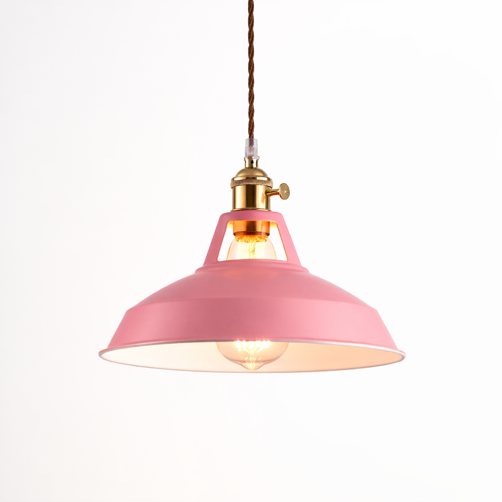 Suspension LED Métal Coloré Style Loft Moderne