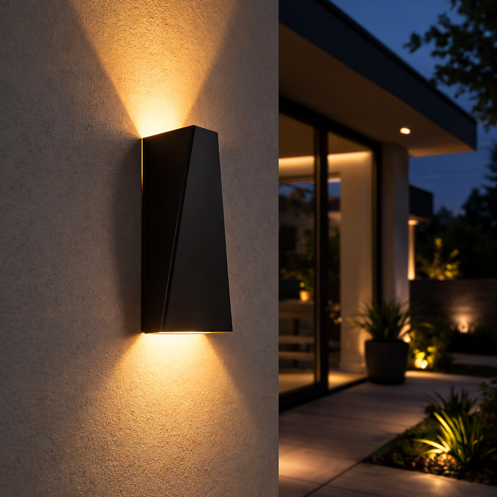 Applique Murale LED Cubique Design Noir ou Blanc