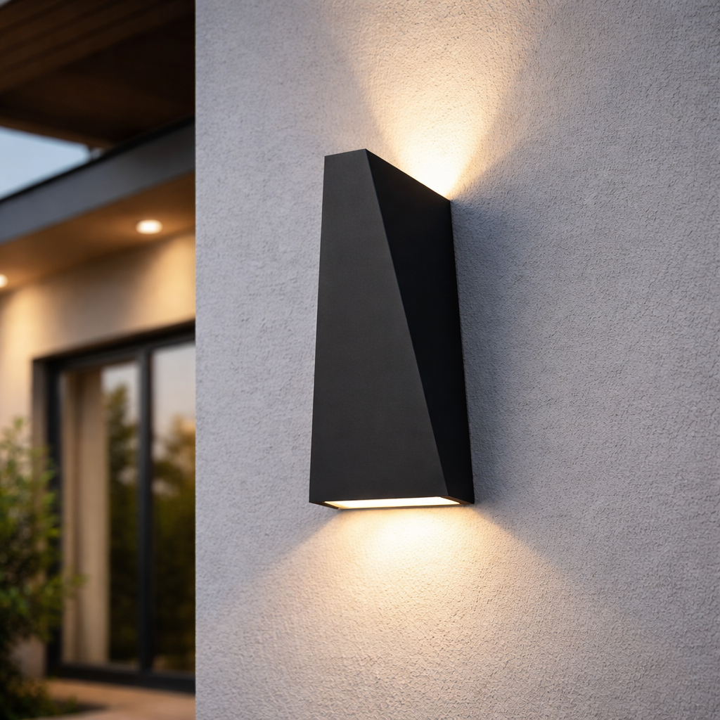Applique Murale LED Cubique Design Noir ou Blanc