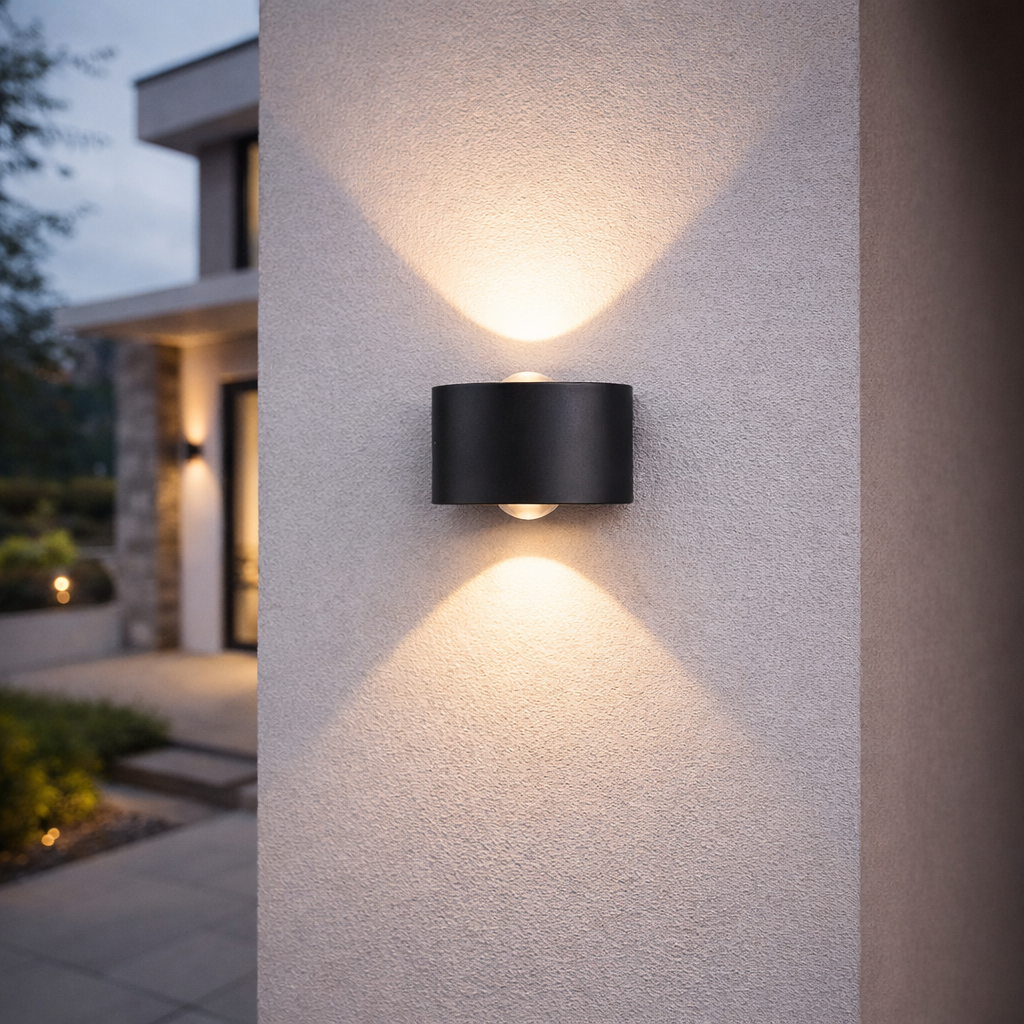 Applique Murale Extérieure LED Noir ou Blanc