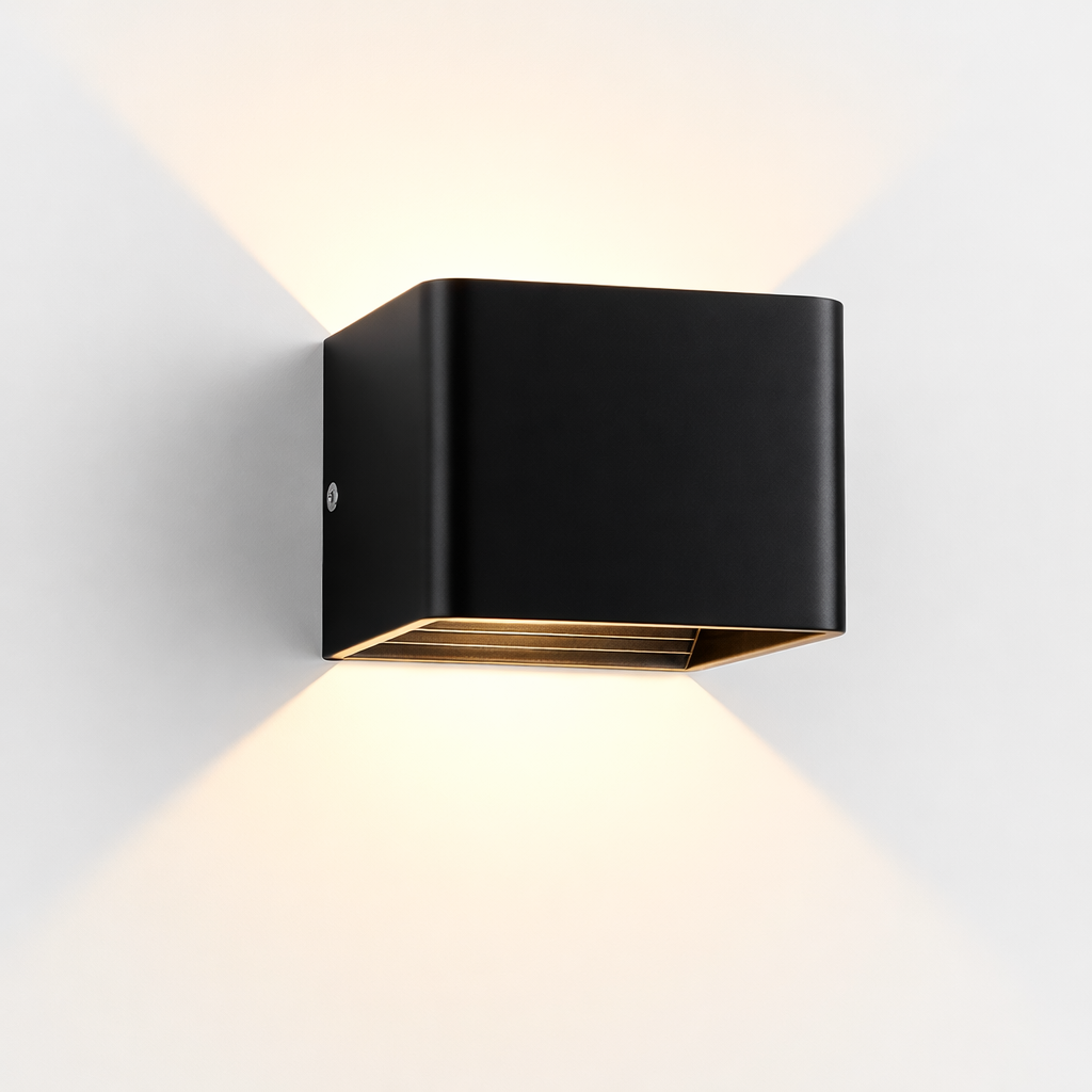 Applique Murale LED Moderne Cube en Métal Coloré