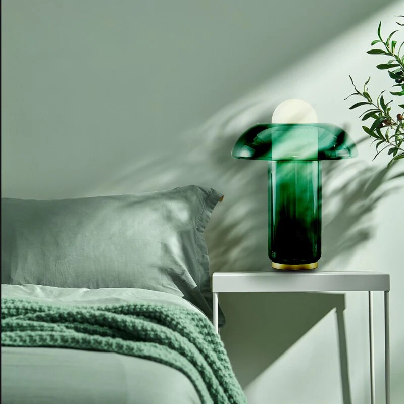 Lampe De Chevet Verre Moderne