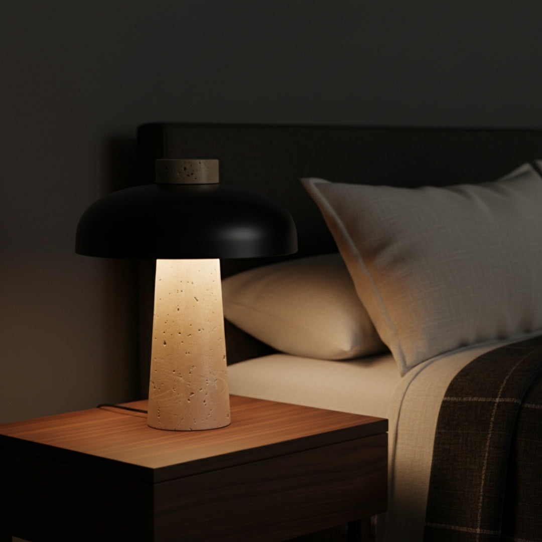 Lampe De Chevet Design En Pierre