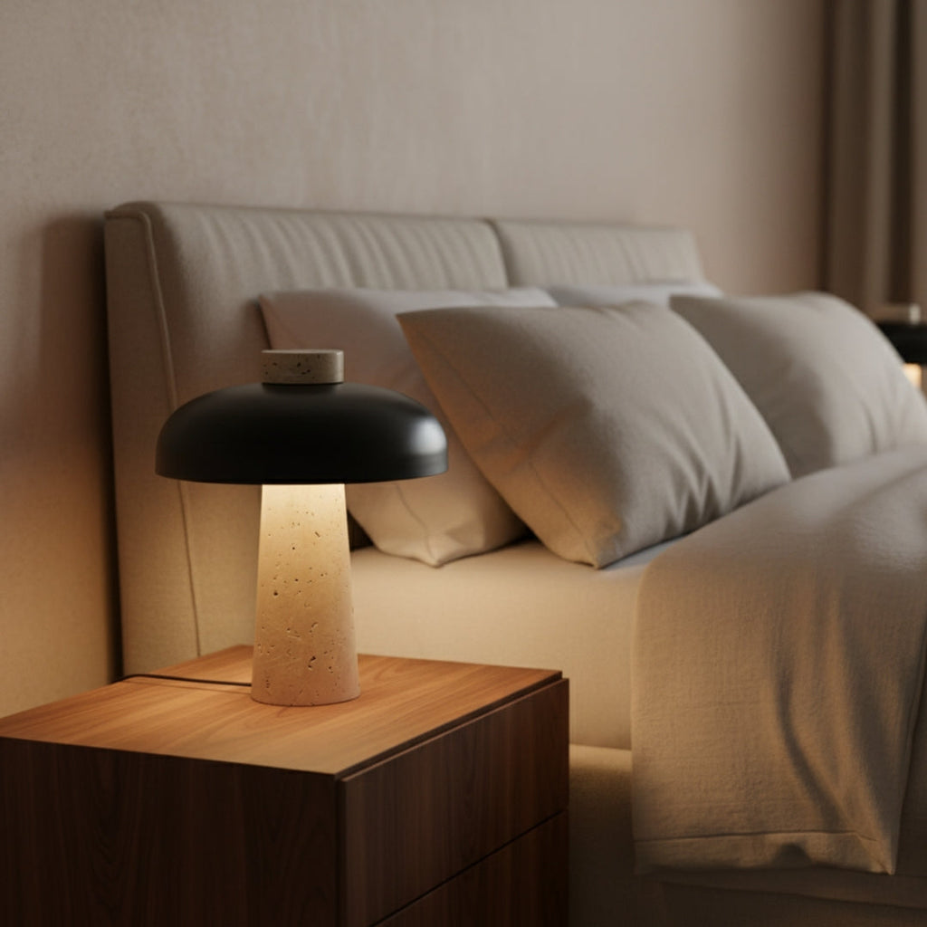 Lampe De Chevet Design En Pierre