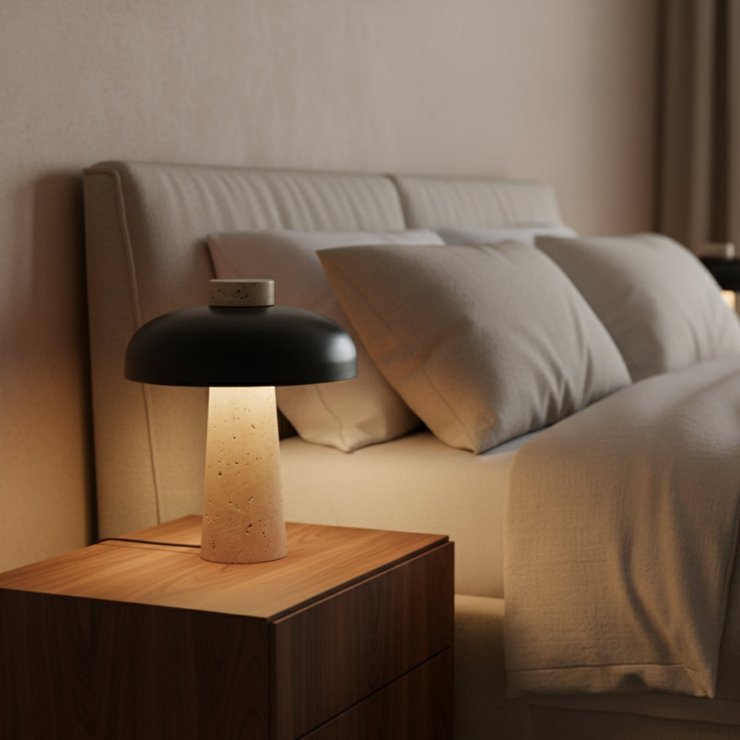 Lampe De Chevet Design En Pierre