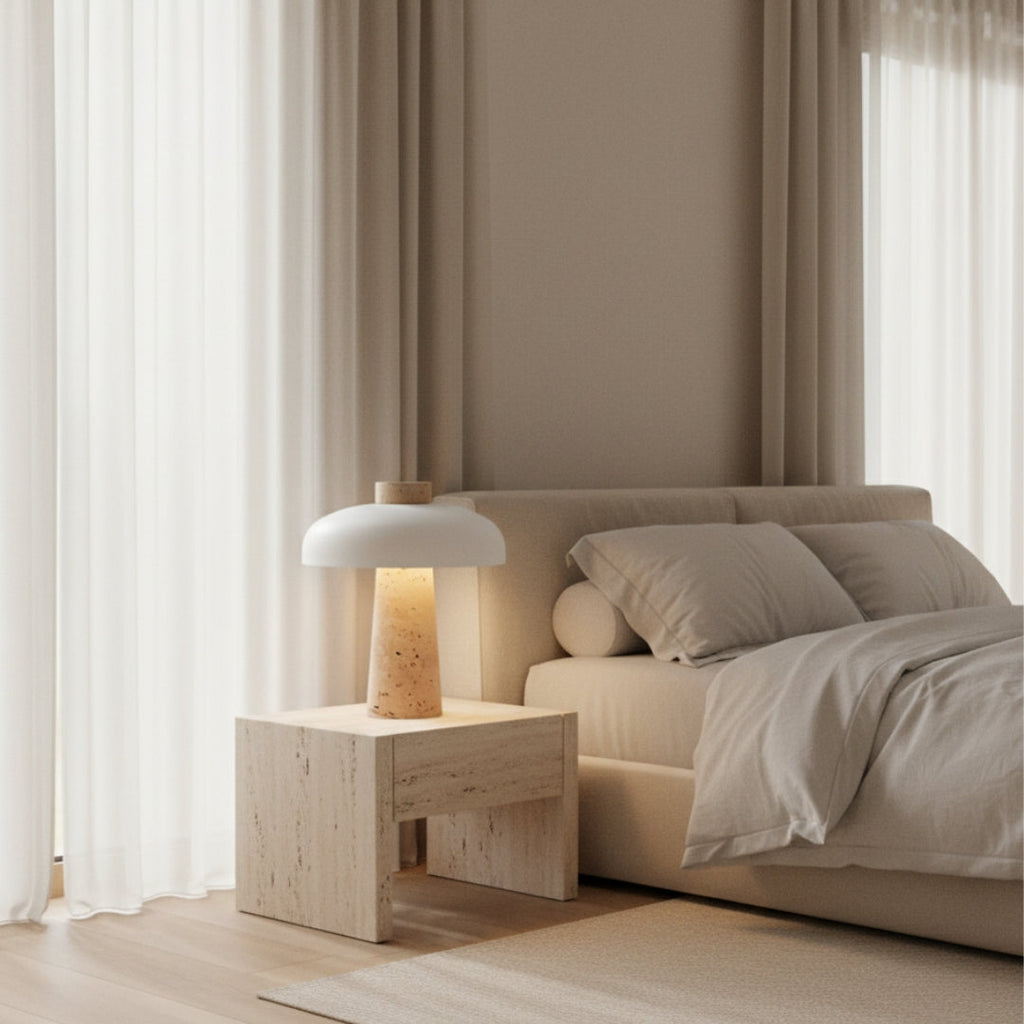 Lampe De Chevet Design En Pierre
