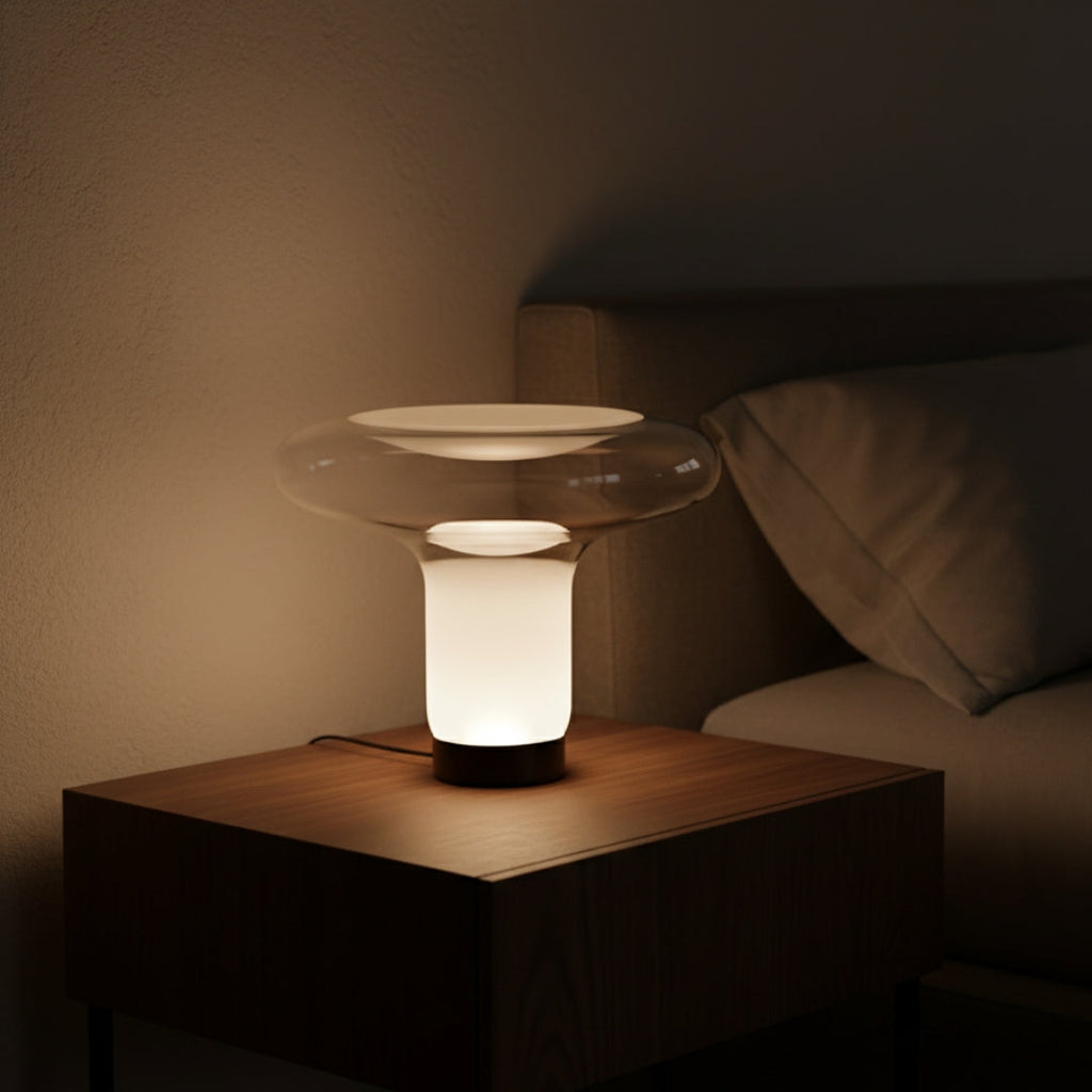 Lampe De Chevet Design En Verre