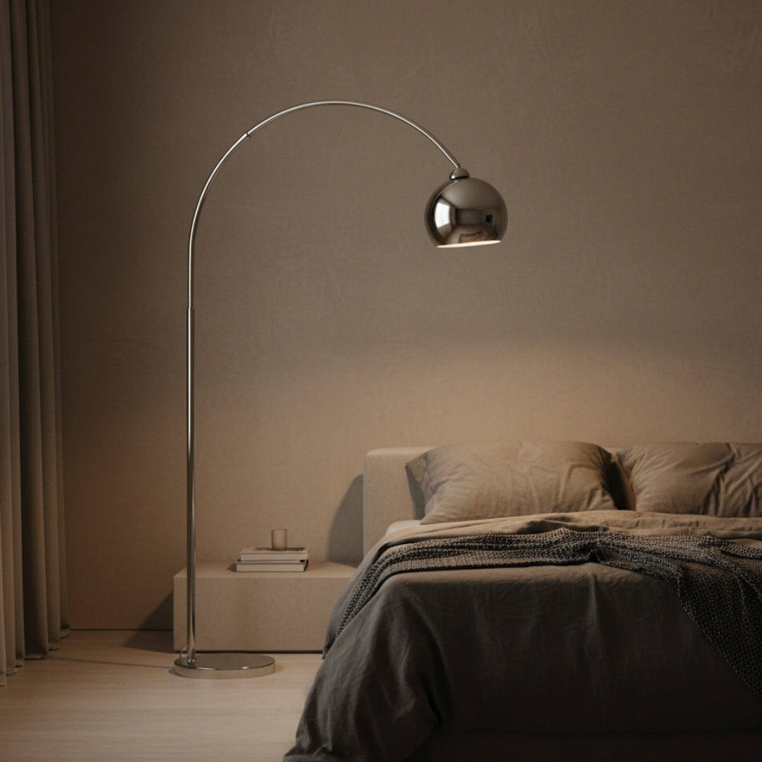 Lampe Sur Pied Design Chrome