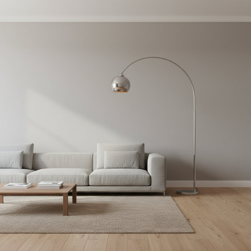 Lampe Sur Pied Design Chrome