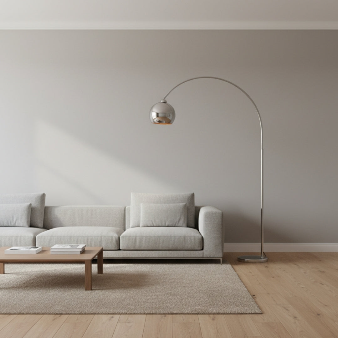 Lampe Sur Pied Design Chrome