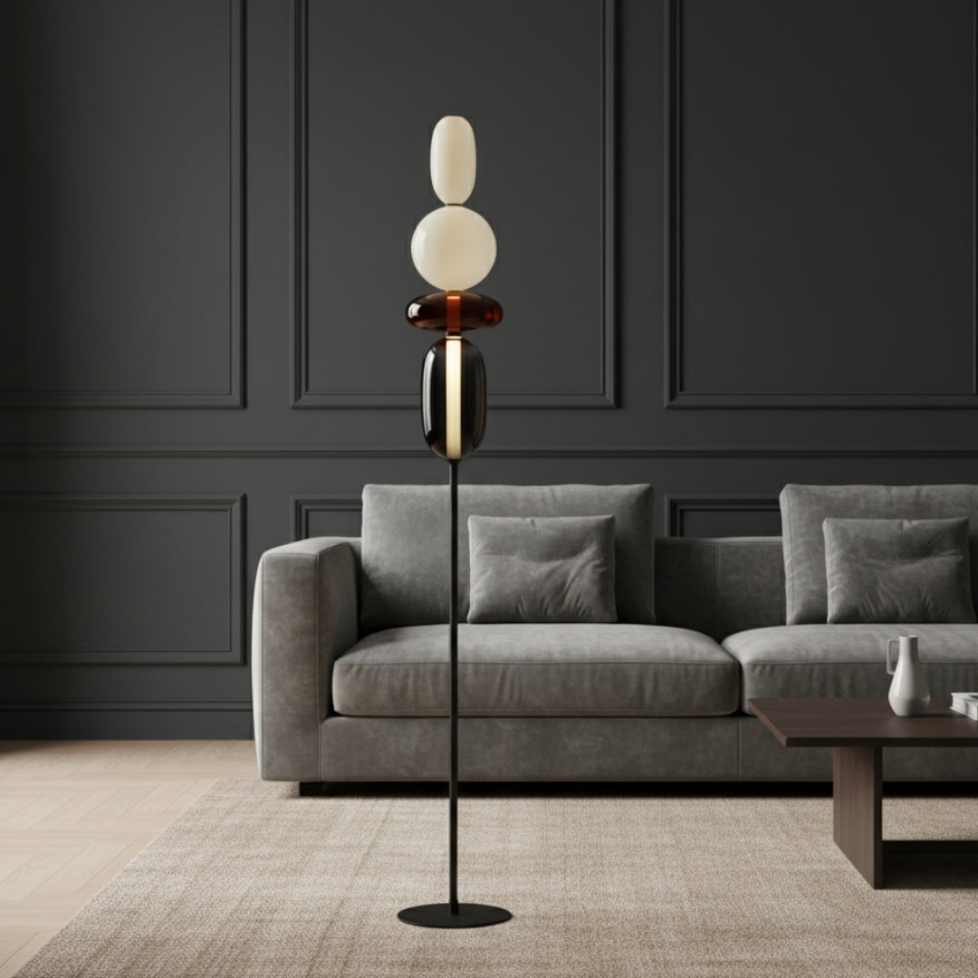 Lampe Sur Pied En Verre