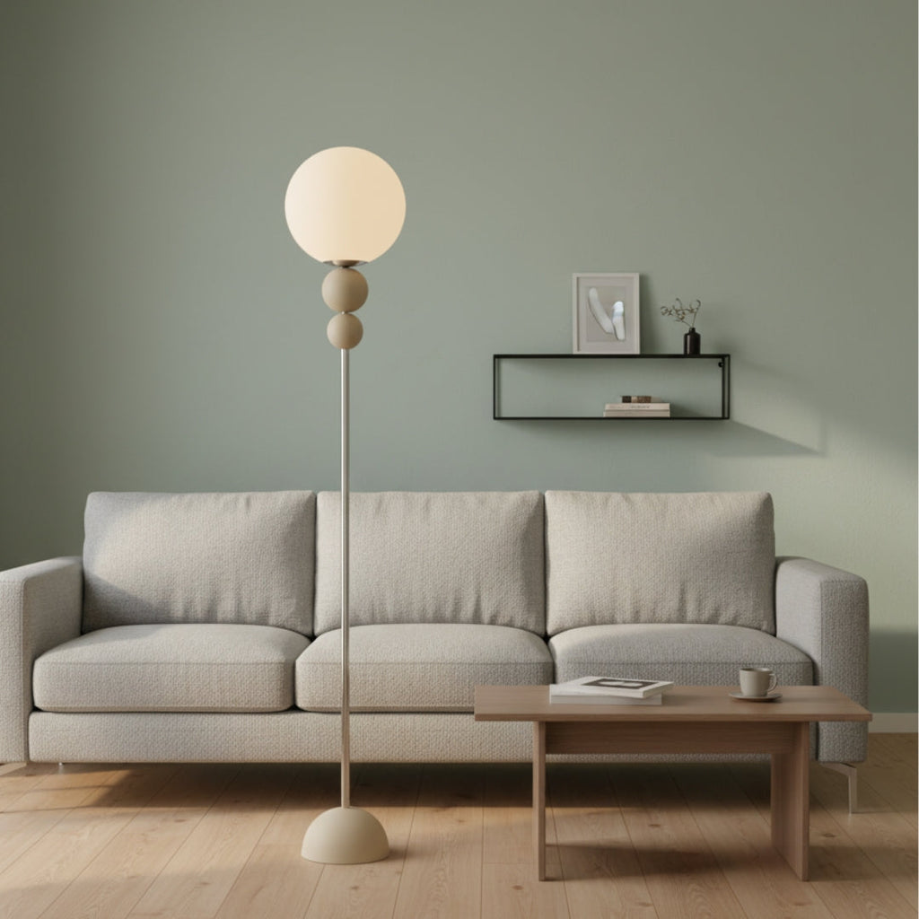 Lampe Sur Pied Globe En Verre