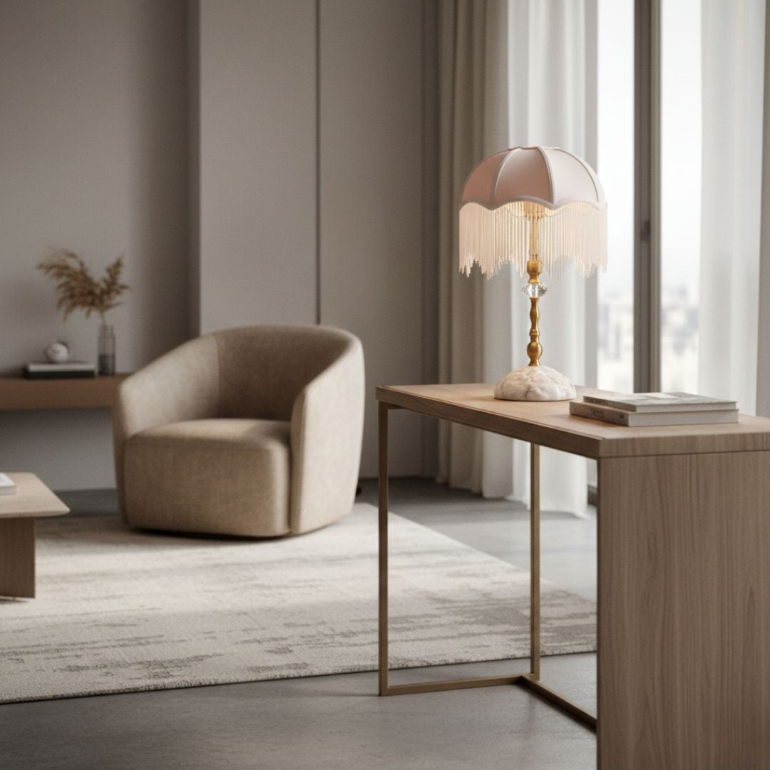 Lampe De Chevet Abat Jour Franges