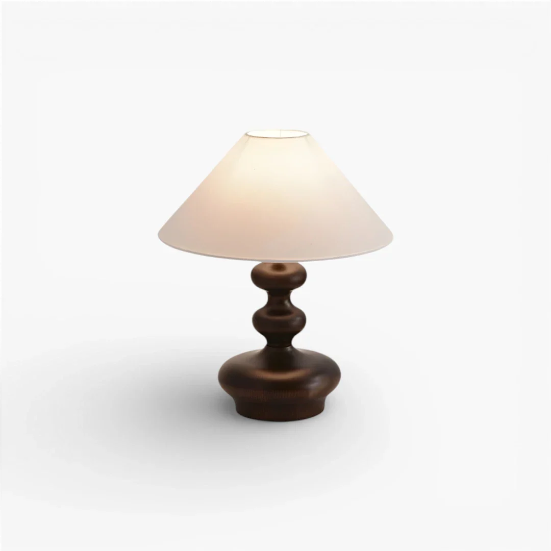 Lampe De Chevet Bois Forme Champignon