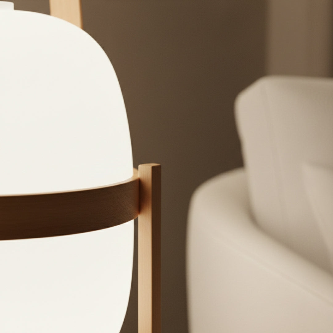 Lampe De Chevet Bois Style Japonais