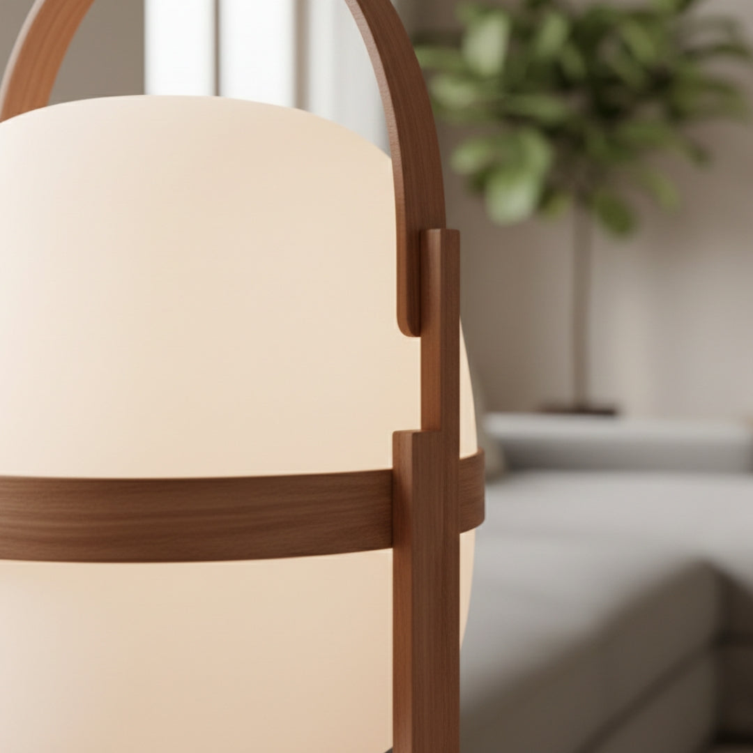 Lampe De Chevet Bois Style Japonais
