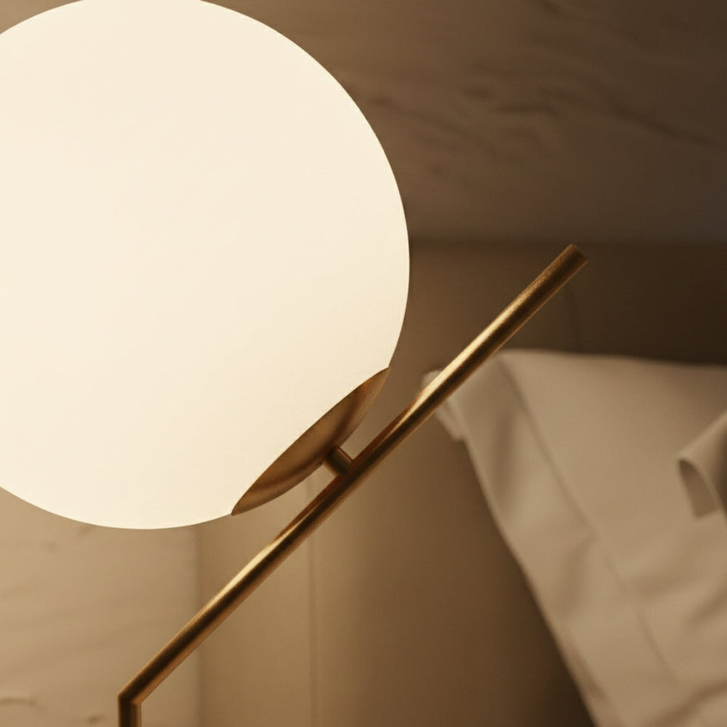 Lampe De Chevet Boule Blanche