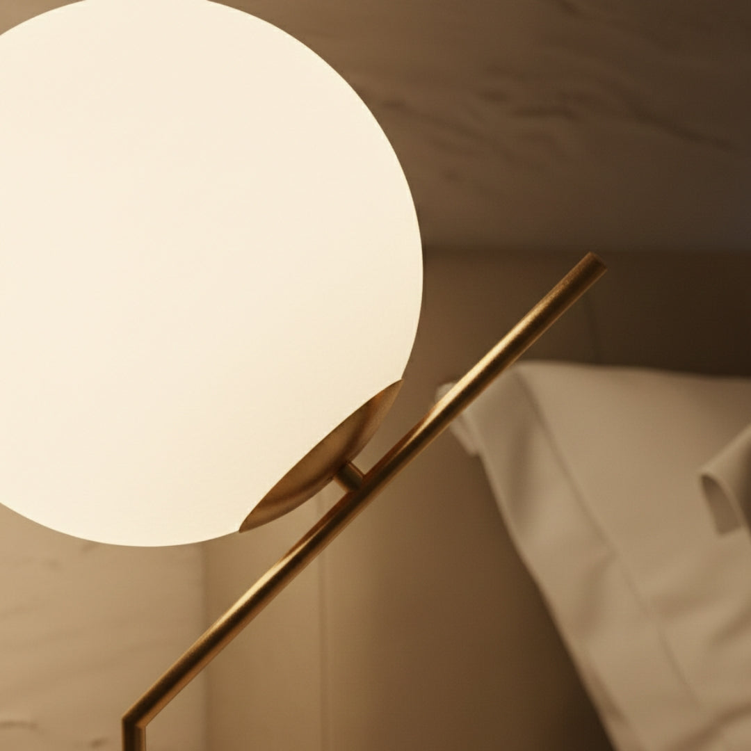 Lampe De Chevet Boule Blanche