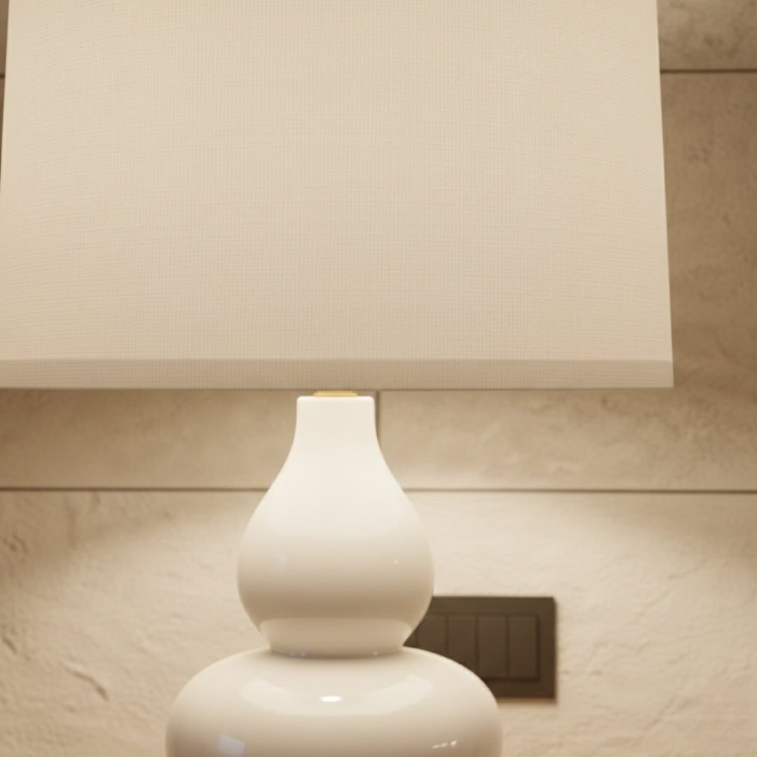 Lampe De Chevet Céramique Blanche