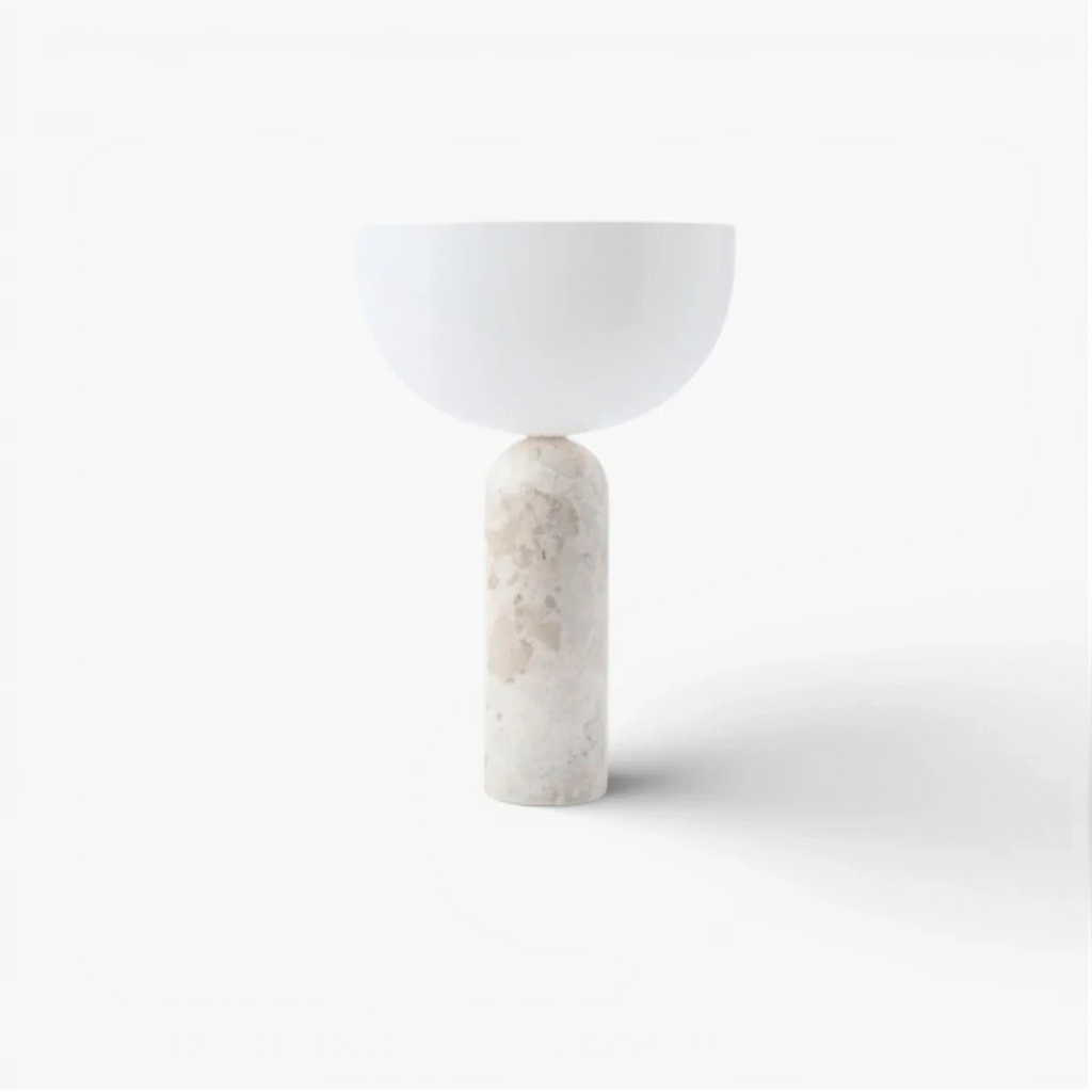 Lampe De Chevet En Marbre Blanc