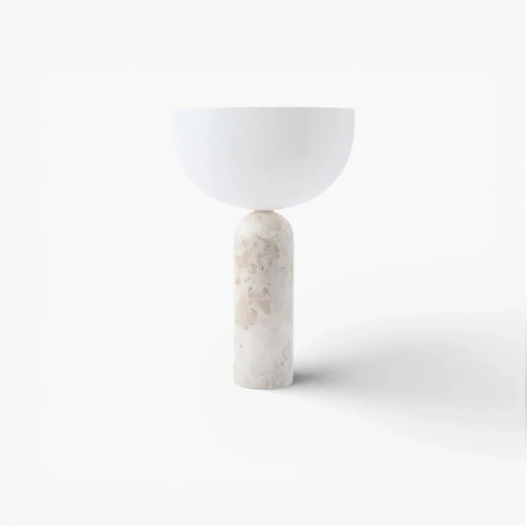 Lampe De Chevet En Marbre Blanc
