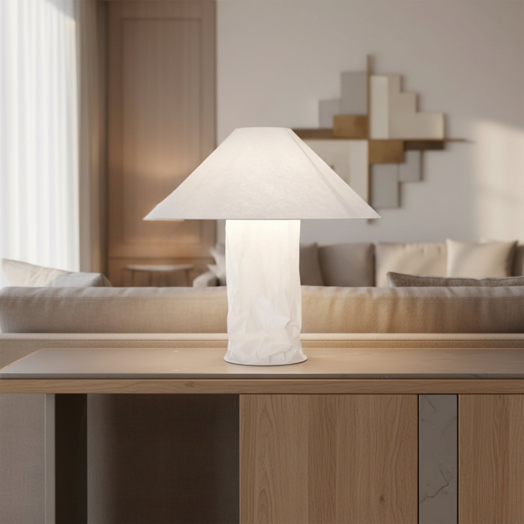 Lampe De Chevet En Papier