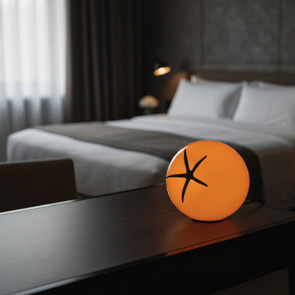 Lampe De Chevet En Verre Tomate