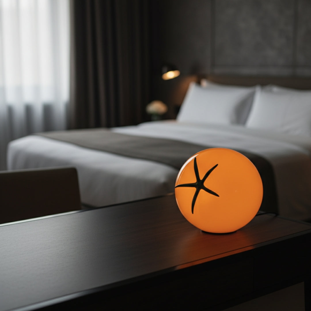 Lampe De Chevet En Verre Tomate