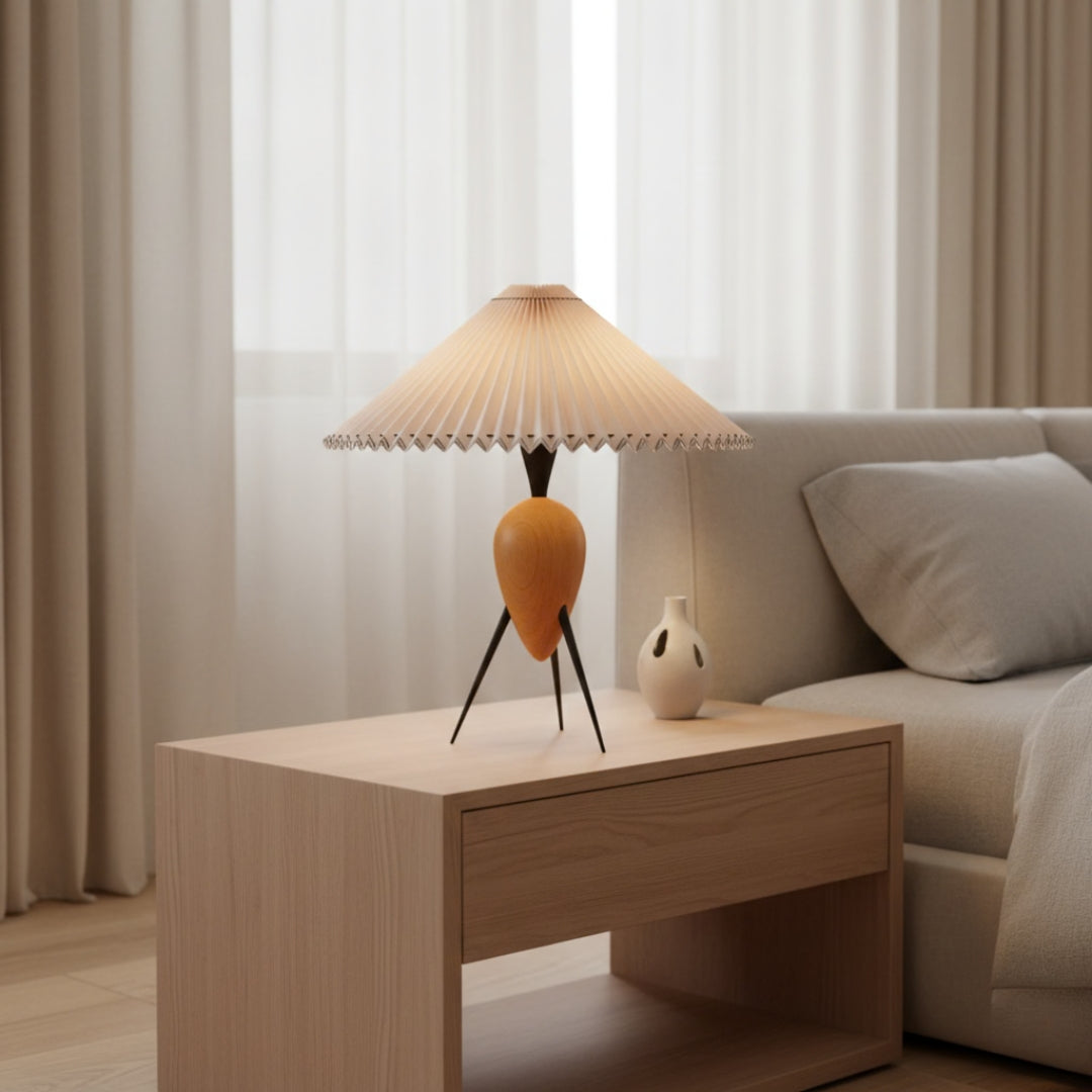 Lampe De Chevet Plissée