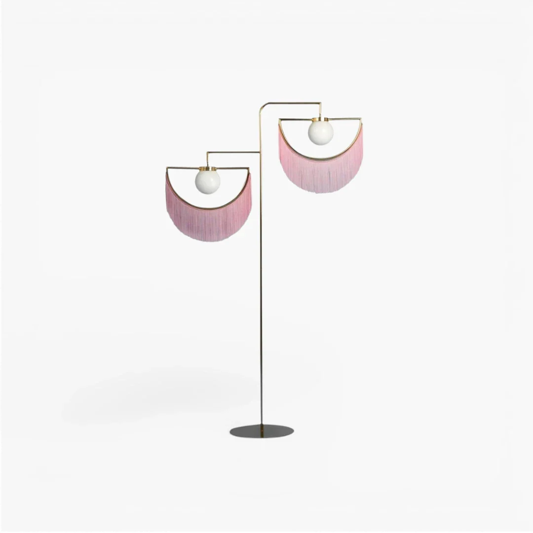 Lampe Sur Pied A Frange