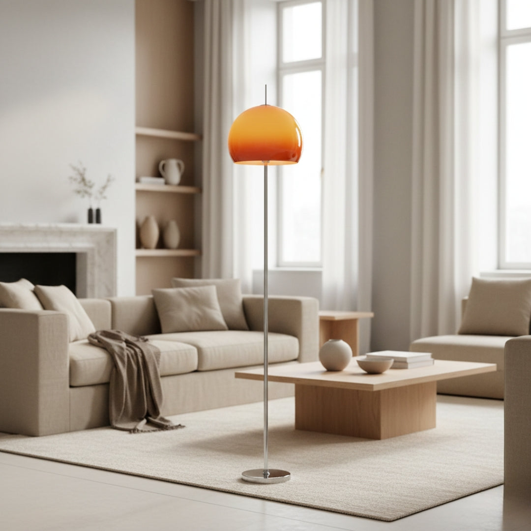 Lampe Sur Pied Abat-jour En Verre