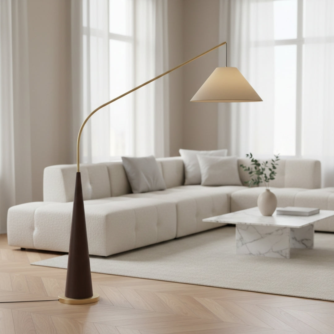 Lampe Sur Pied Abat Jour Bois