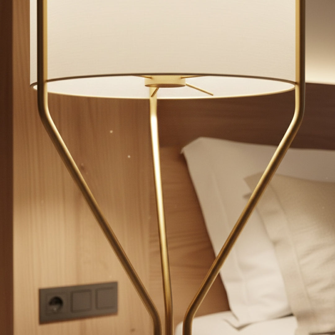 Lampe Sur Pied Abat Jour Cylindrique
