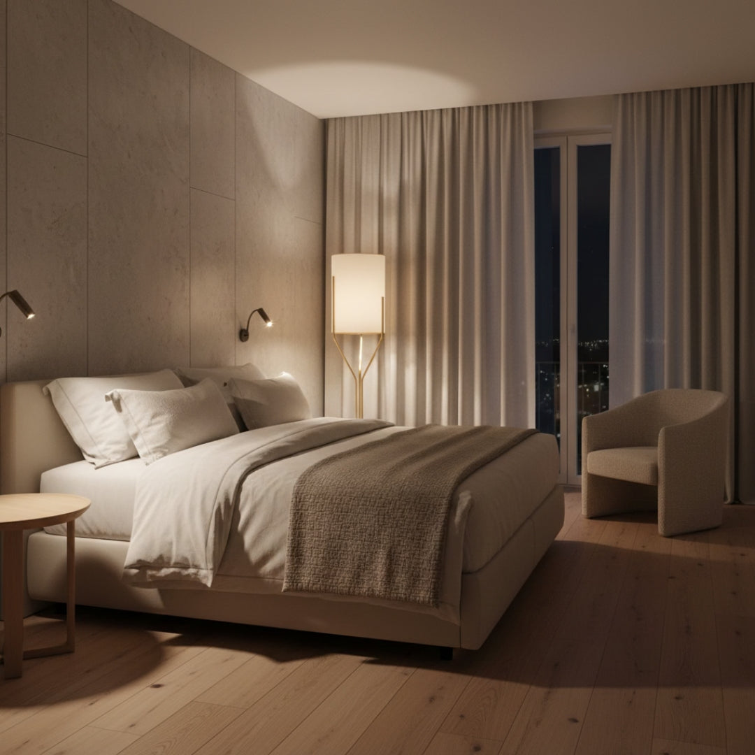 Lampe Sur Pied Abat Jour Cylindrique
