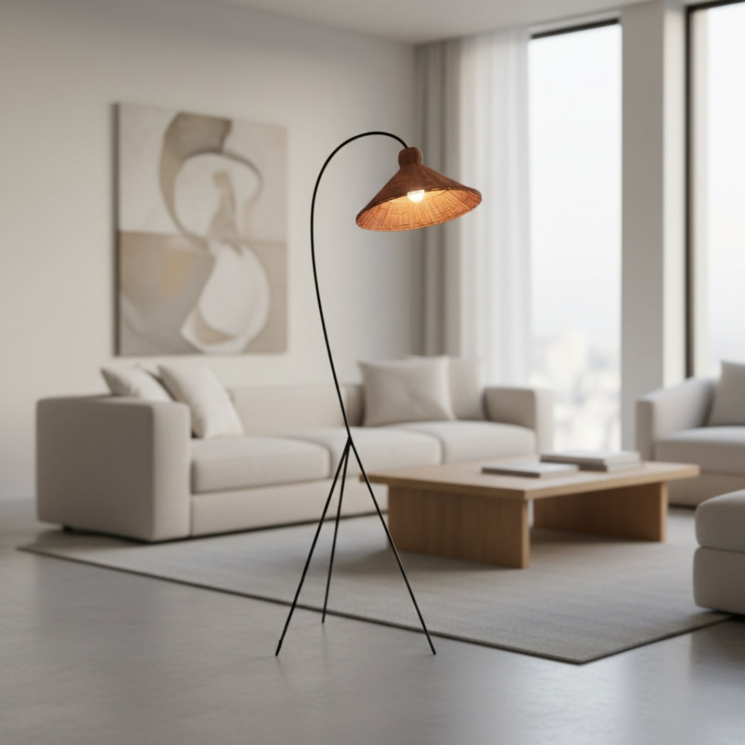 Lampe Sur Pied Ancienne Japonaise