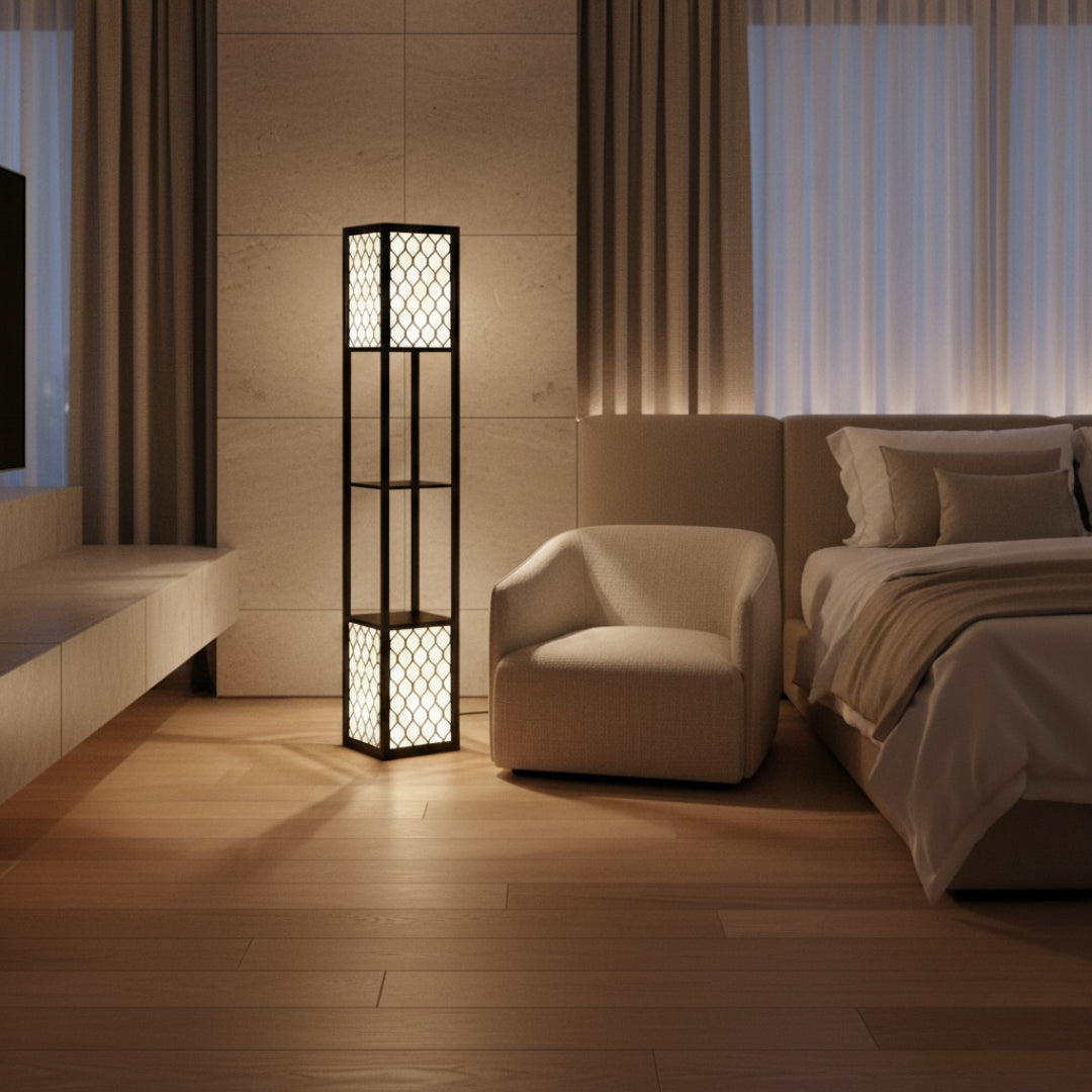 Lampe Sur Pied Avec Etagere