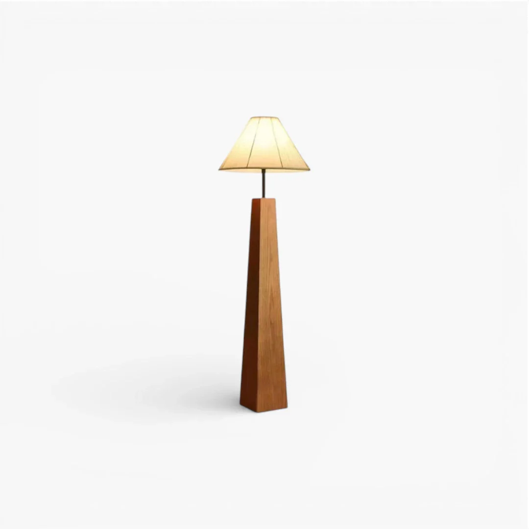 Lampe Sur Pied Blanc Et bois