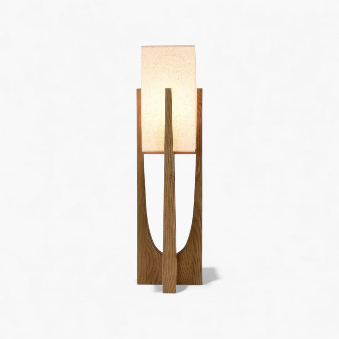 Lampe Sur Pied Bois Naturel