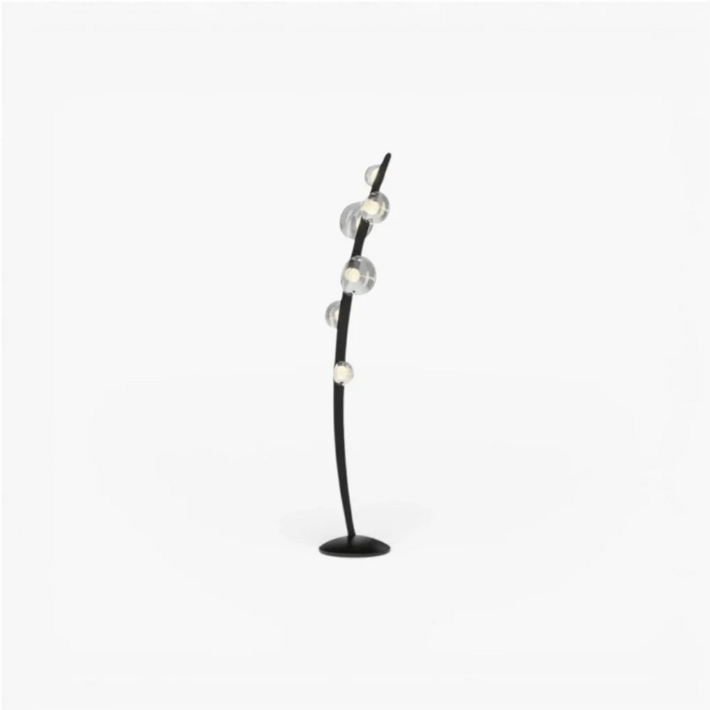 Lampe Sur Pied Bulles Verre Vintage