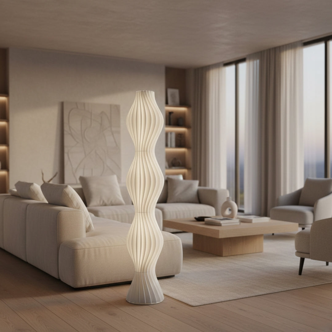 Lampe Sur Pied Design Blanche