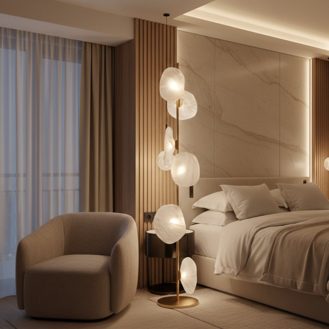 Lampe Sur Pied Design Fleurs