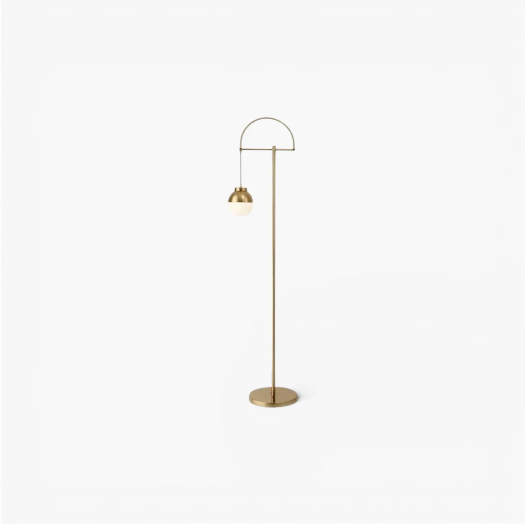 Lampe Sur Pied Doré Classique