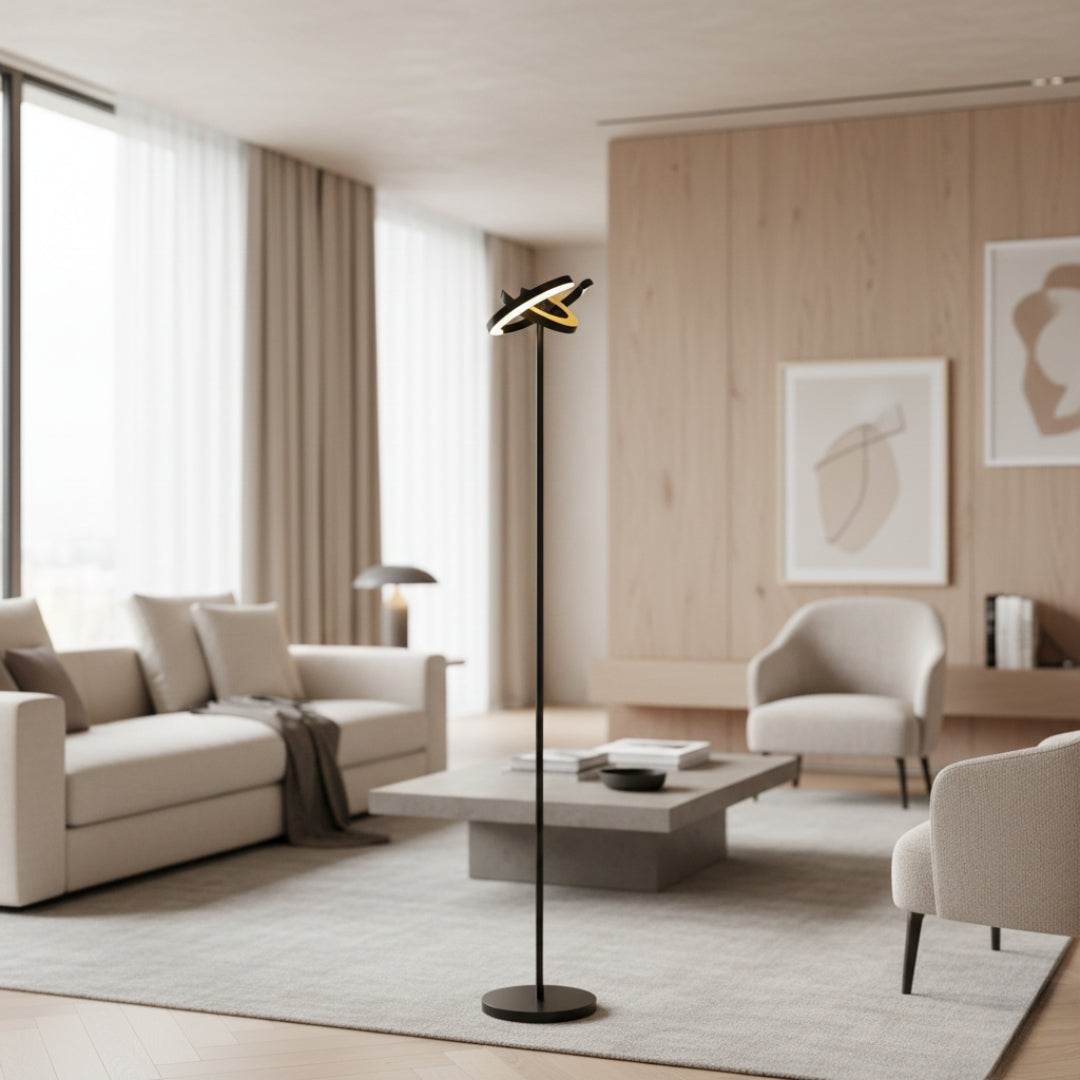 Lampe Sur Pied Double Éclairage