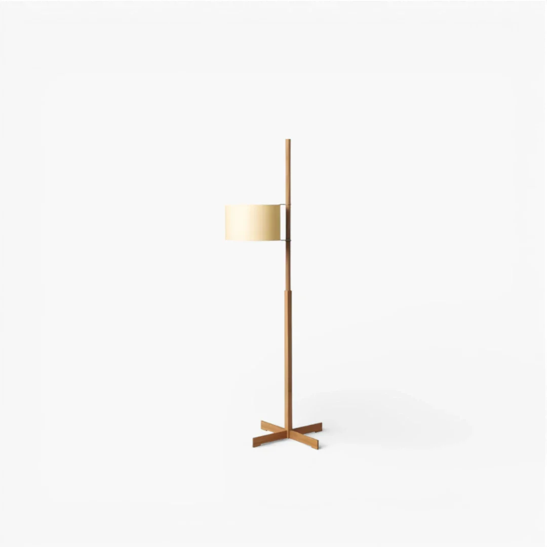 Lampe Sur Pied En Bois Carré
