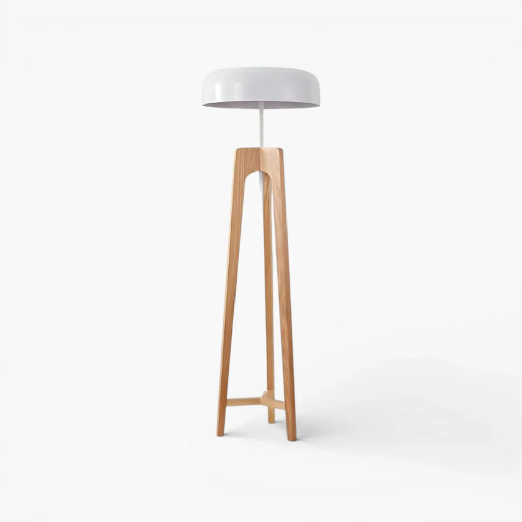 Lampe Sur Pied En Bois Classique